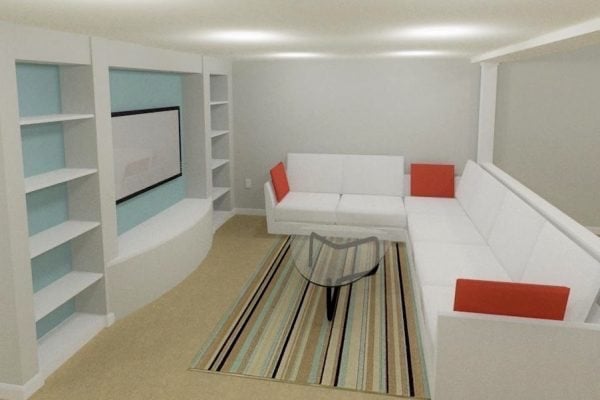 Reston Basement Built-In Wall Reston Basement Built-In Wall