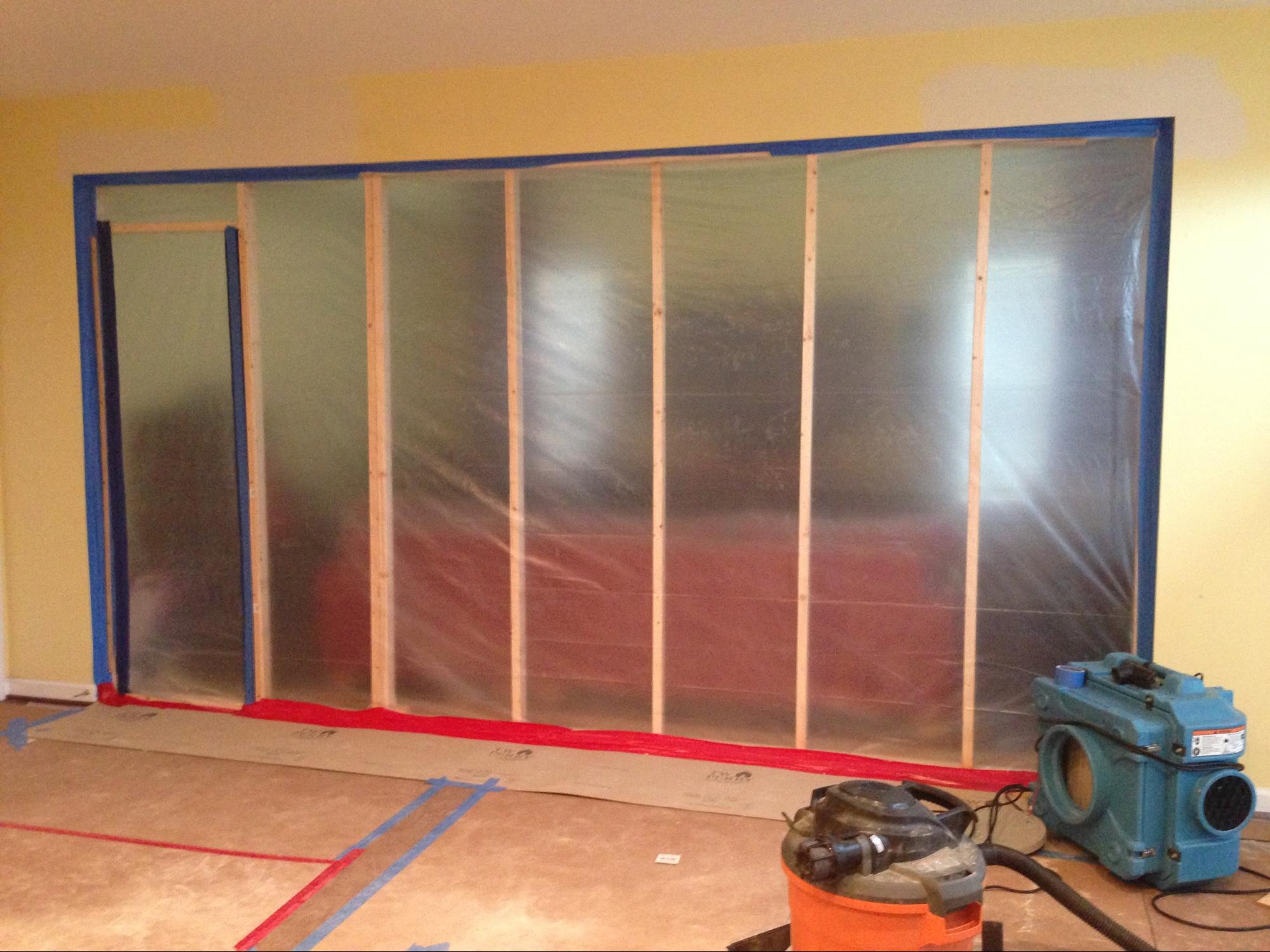 image3 house taped interior under construction